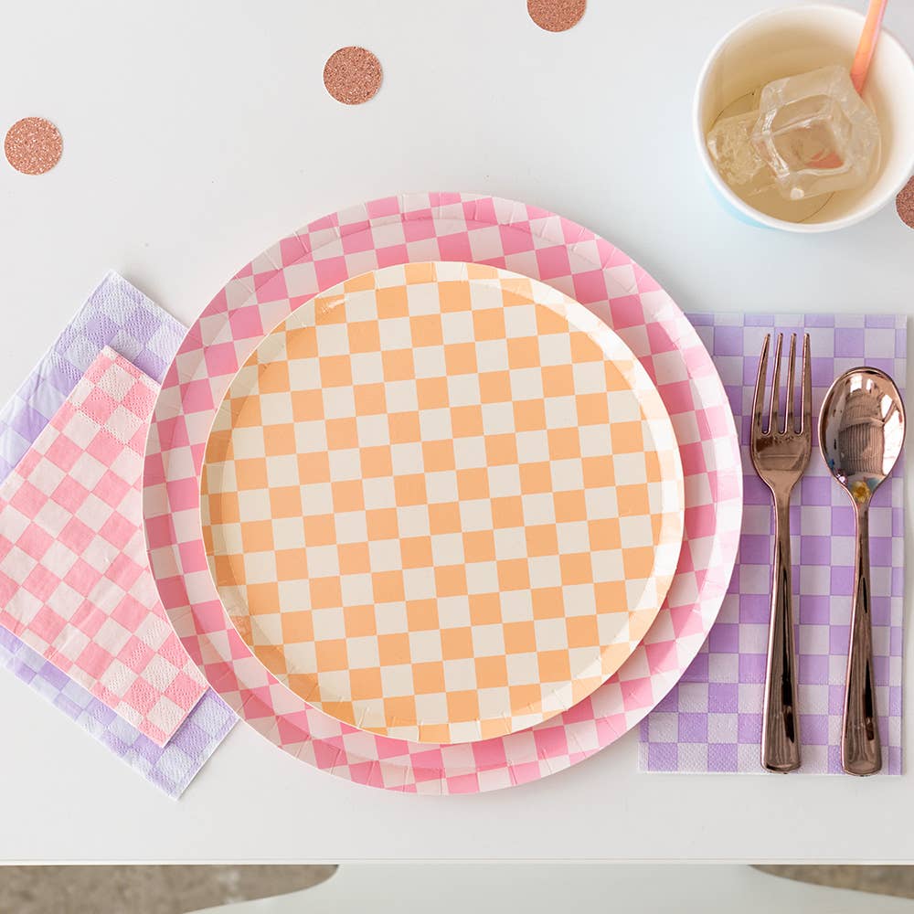 ORANGE CHECKER PLATES