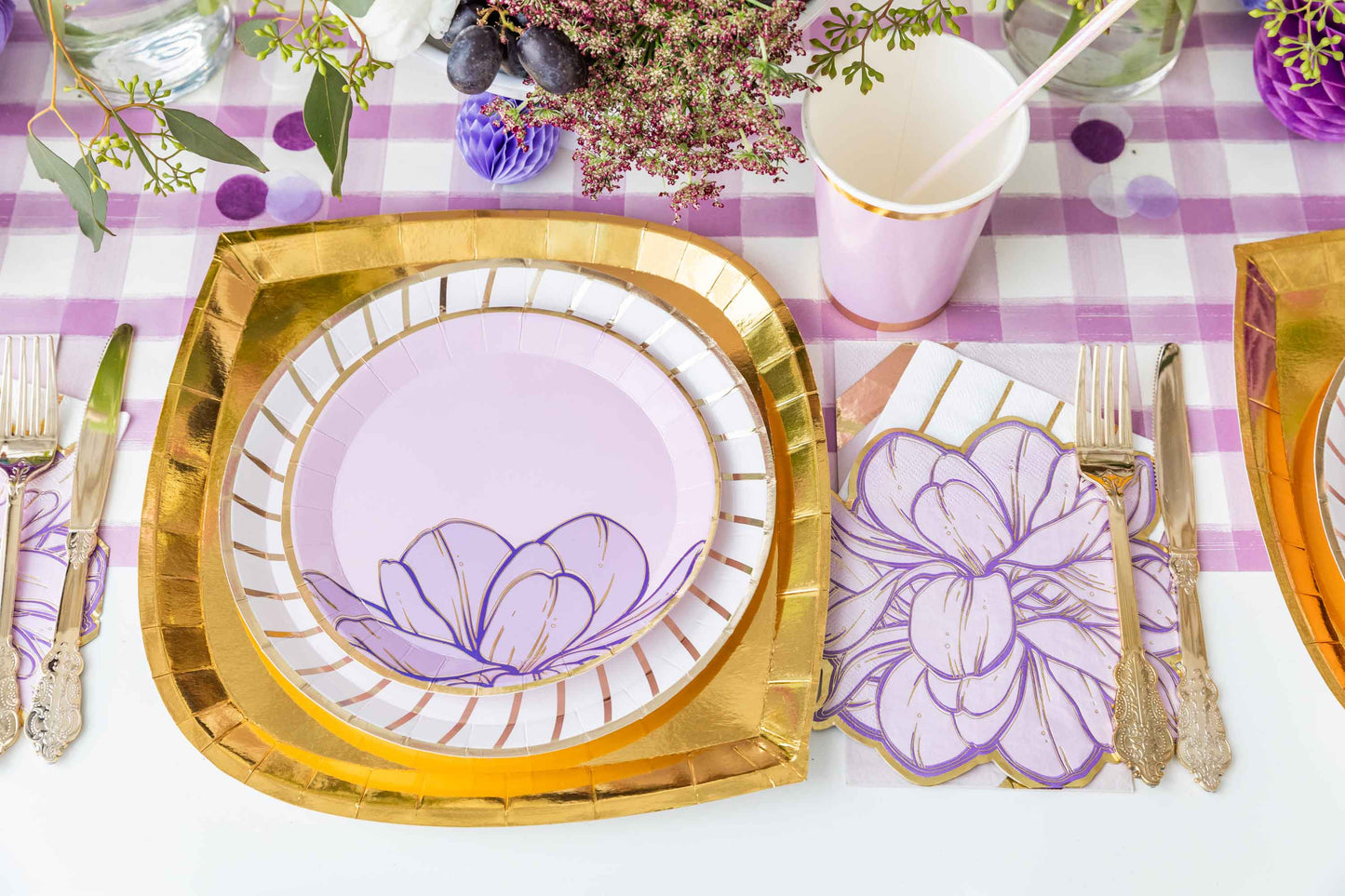 LILAC MAGNOLIA NAPKINS