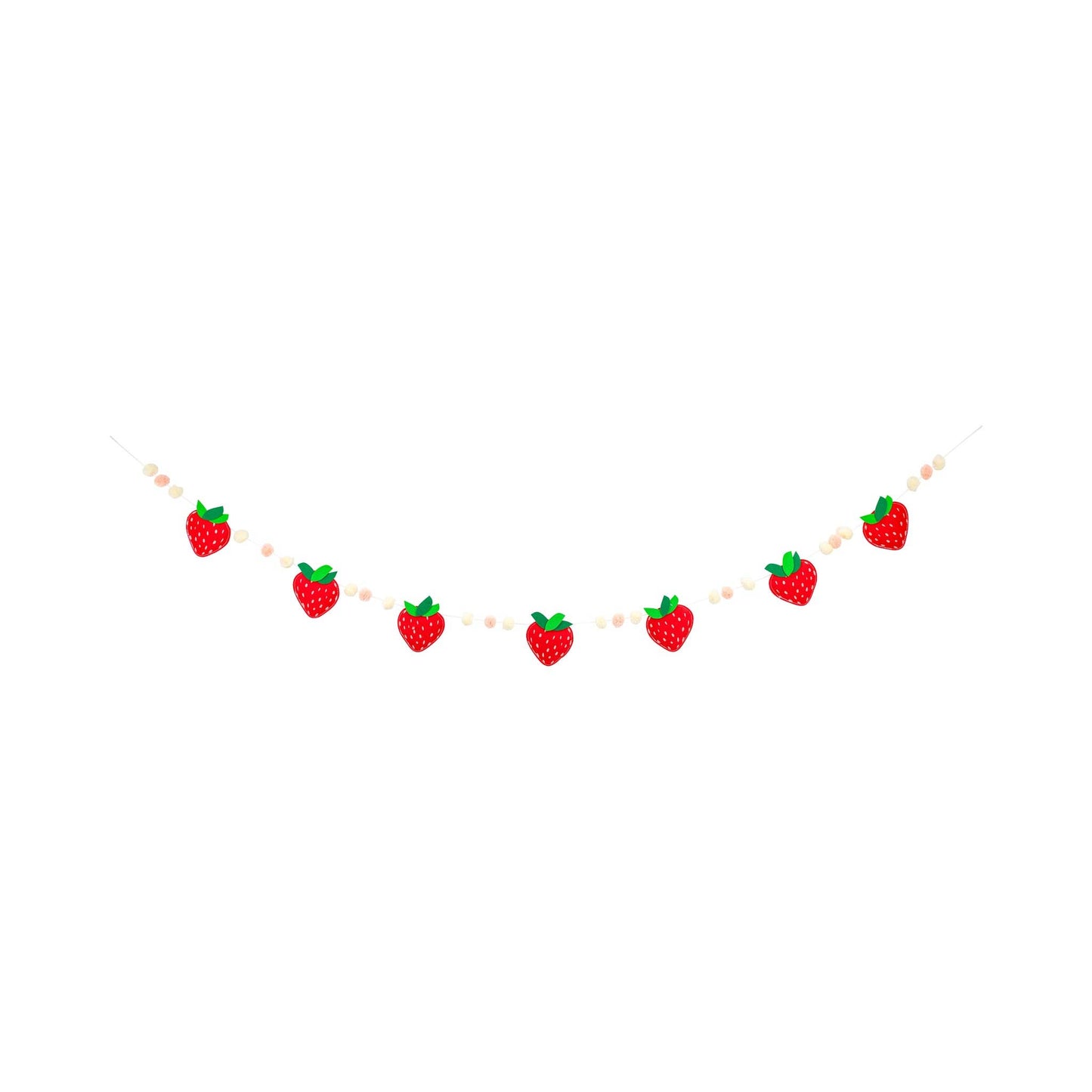STRAWBERRY FELT BANNER
