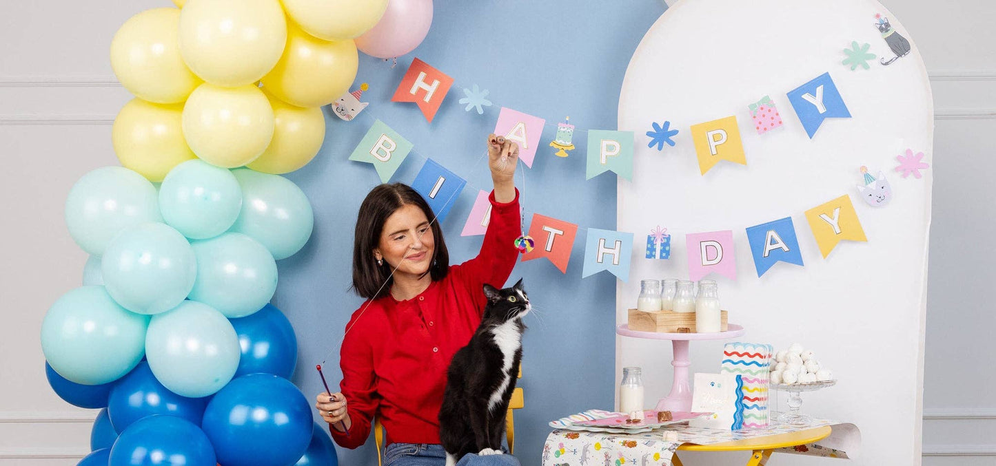CAT BIRTHDAY BANNER