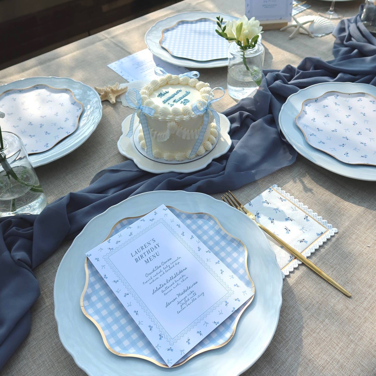 BLUE COSTAL NAPKINS