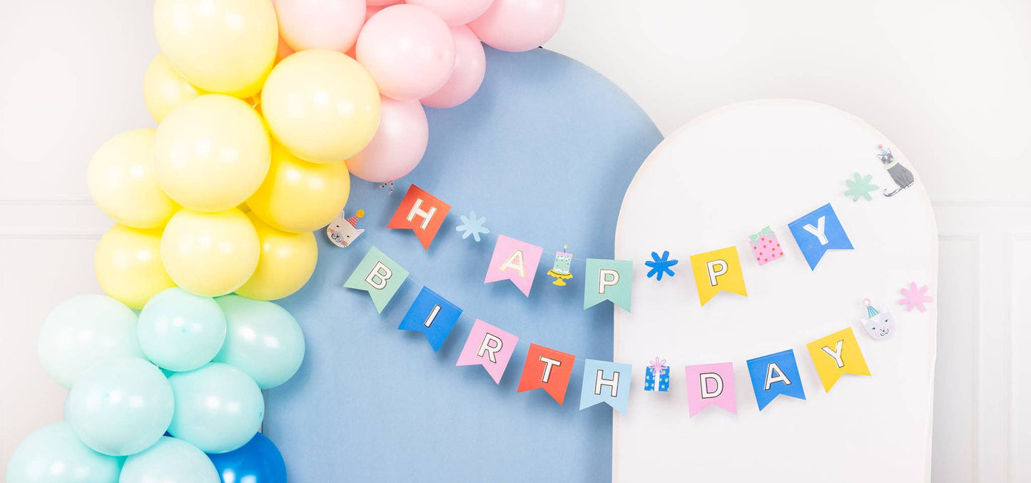 CAT BIRTHDAY BANNER