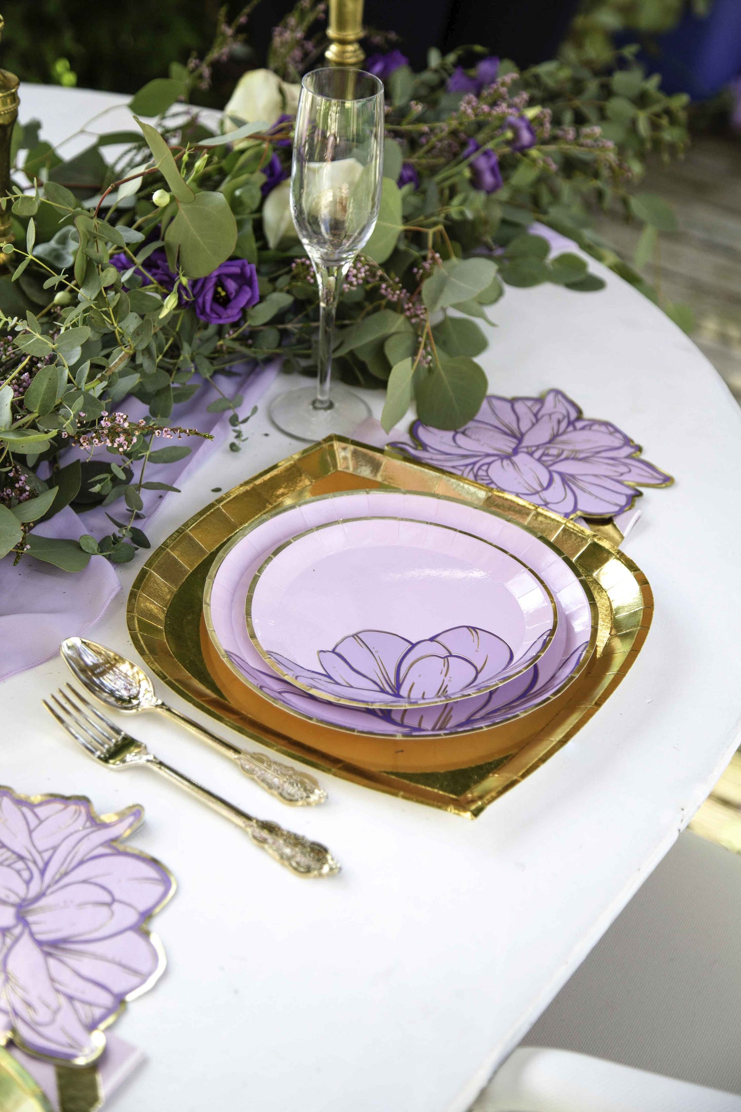 LILAC MAGNOLIA NAPKINS