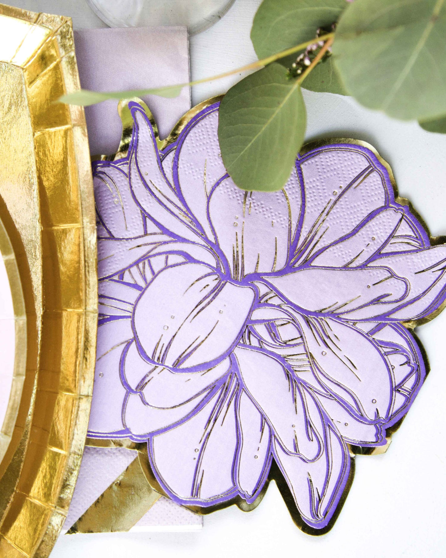 LILAC MAGNOLIA NAPKINS