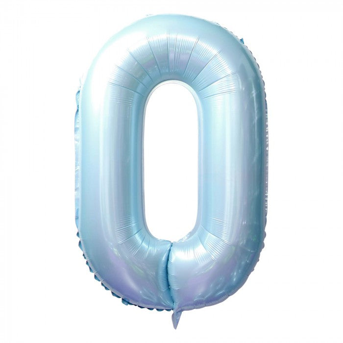 BABY BLUE NUMBER BALLOON