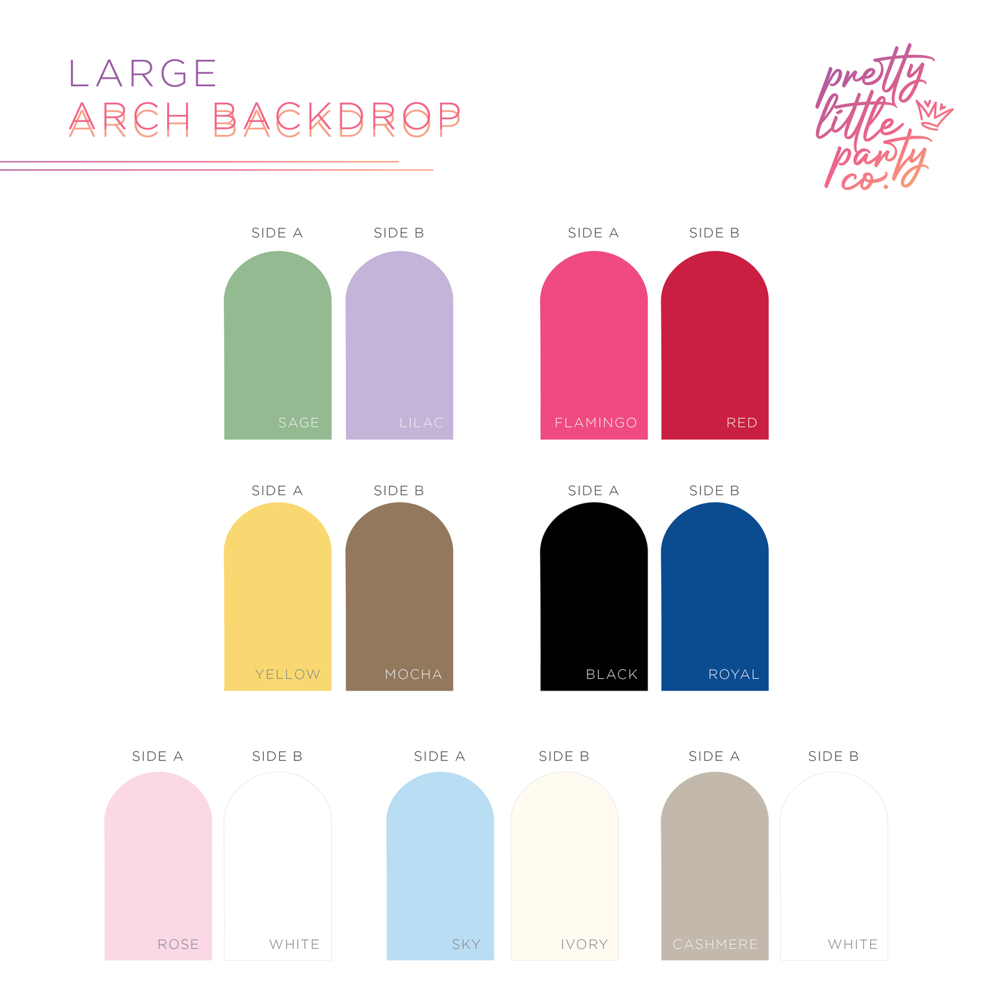 CASHMERE ARCH BACKDROP