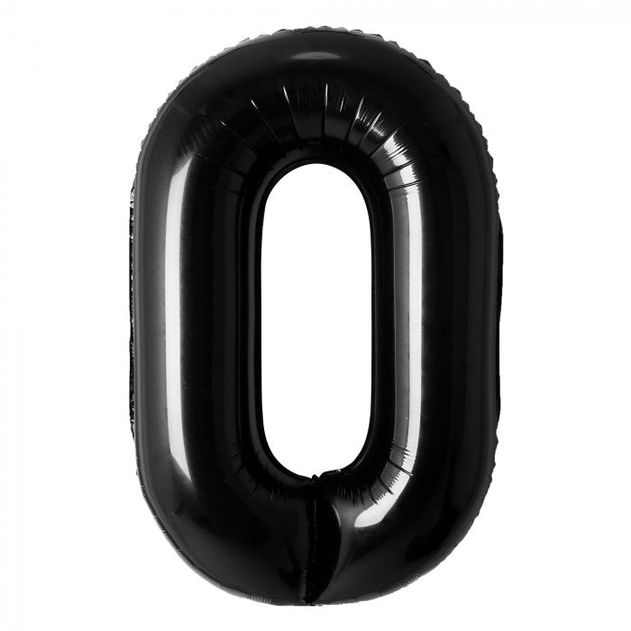 BLACK NUMBER FOIL BALLOON