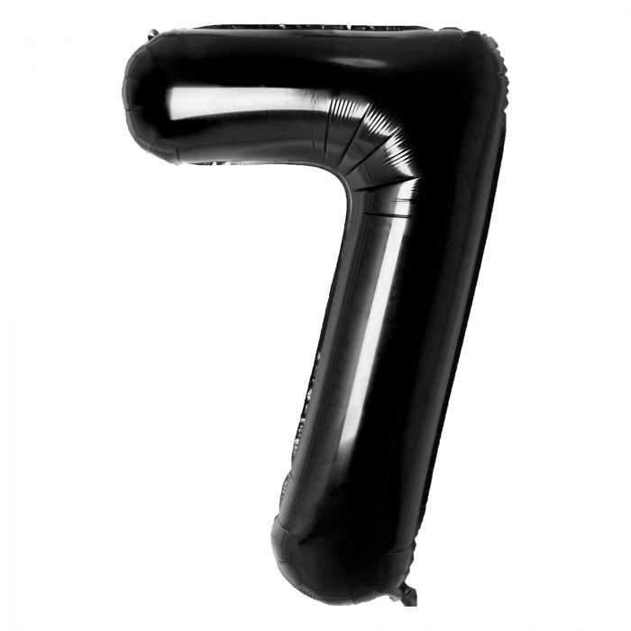 BLACK NUMBER FOIL BALLOON