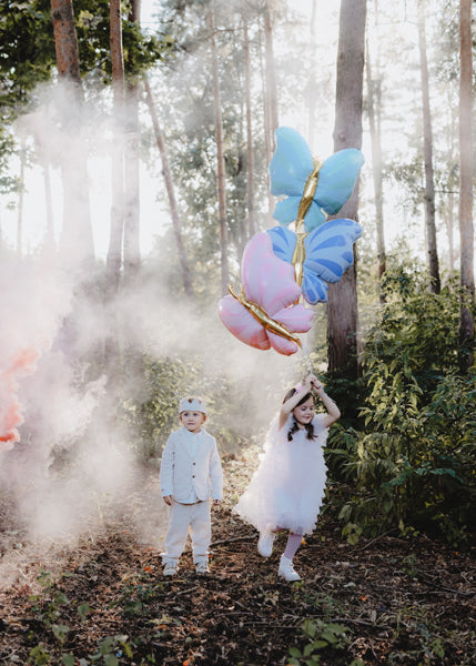 BLUE BUTTERFLY FOIL BALLOON