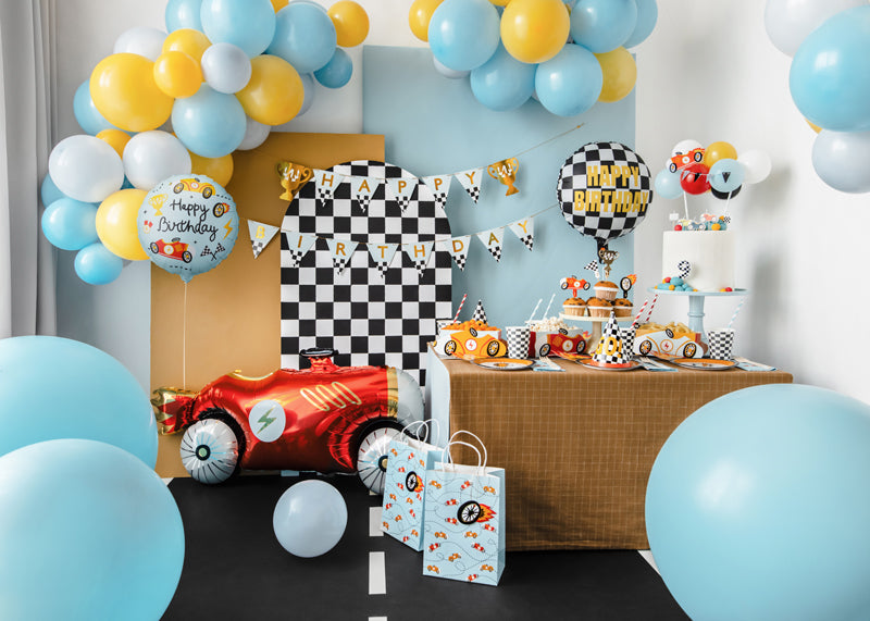 RACE CAR FOIL BALLOONS
