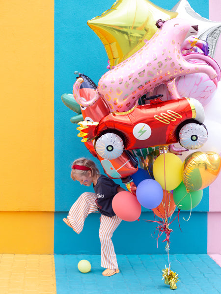 RACE CAR FOIL BALLOONS
