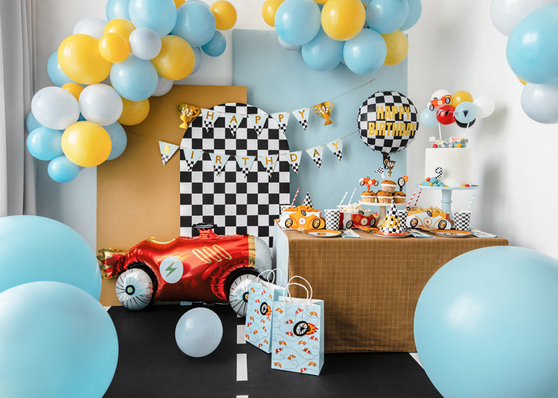 RACE CAR FOIL BALLOONS