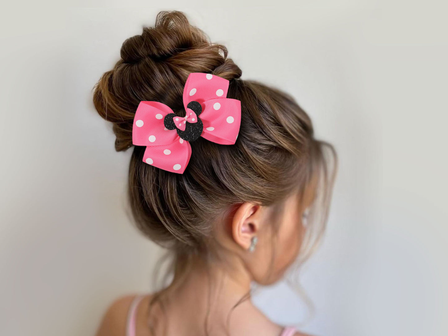 DARK PINK MINNIE HAIR CLIP