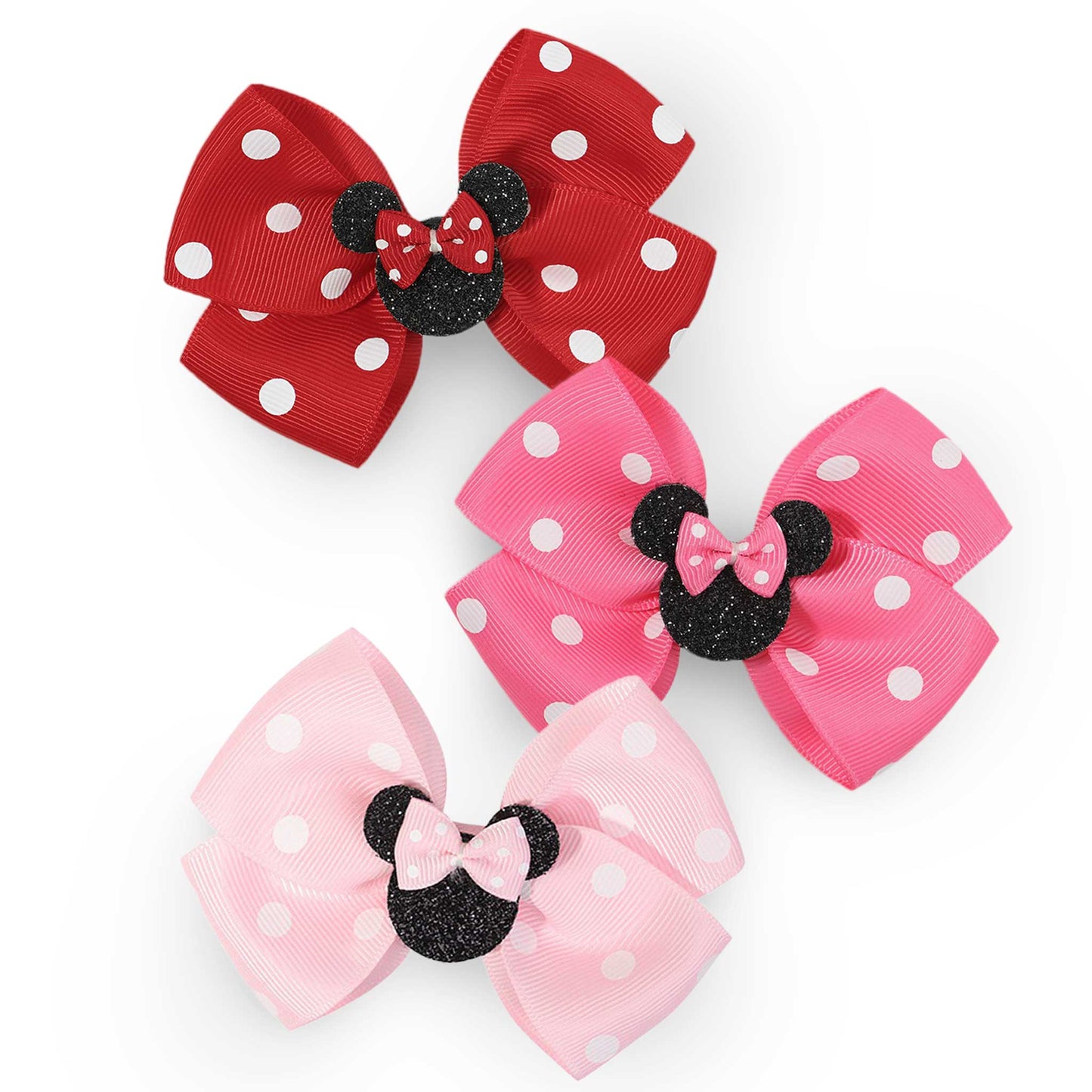 LIGHT PINK MINNIE HAIR CLIP