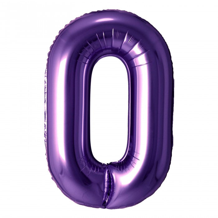 PURPLE NUMBER BALLOON