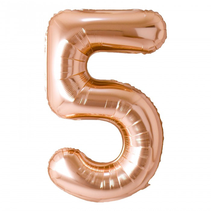 ROSE GOLD NUMBER BALLOON
