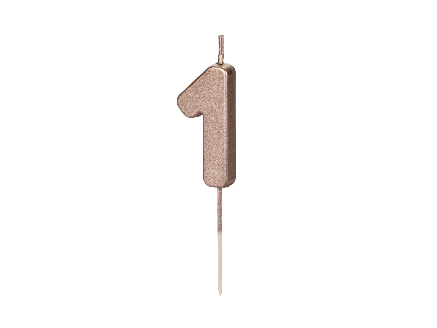 METALLIC ROSE GOLD NUMBER CANDLES