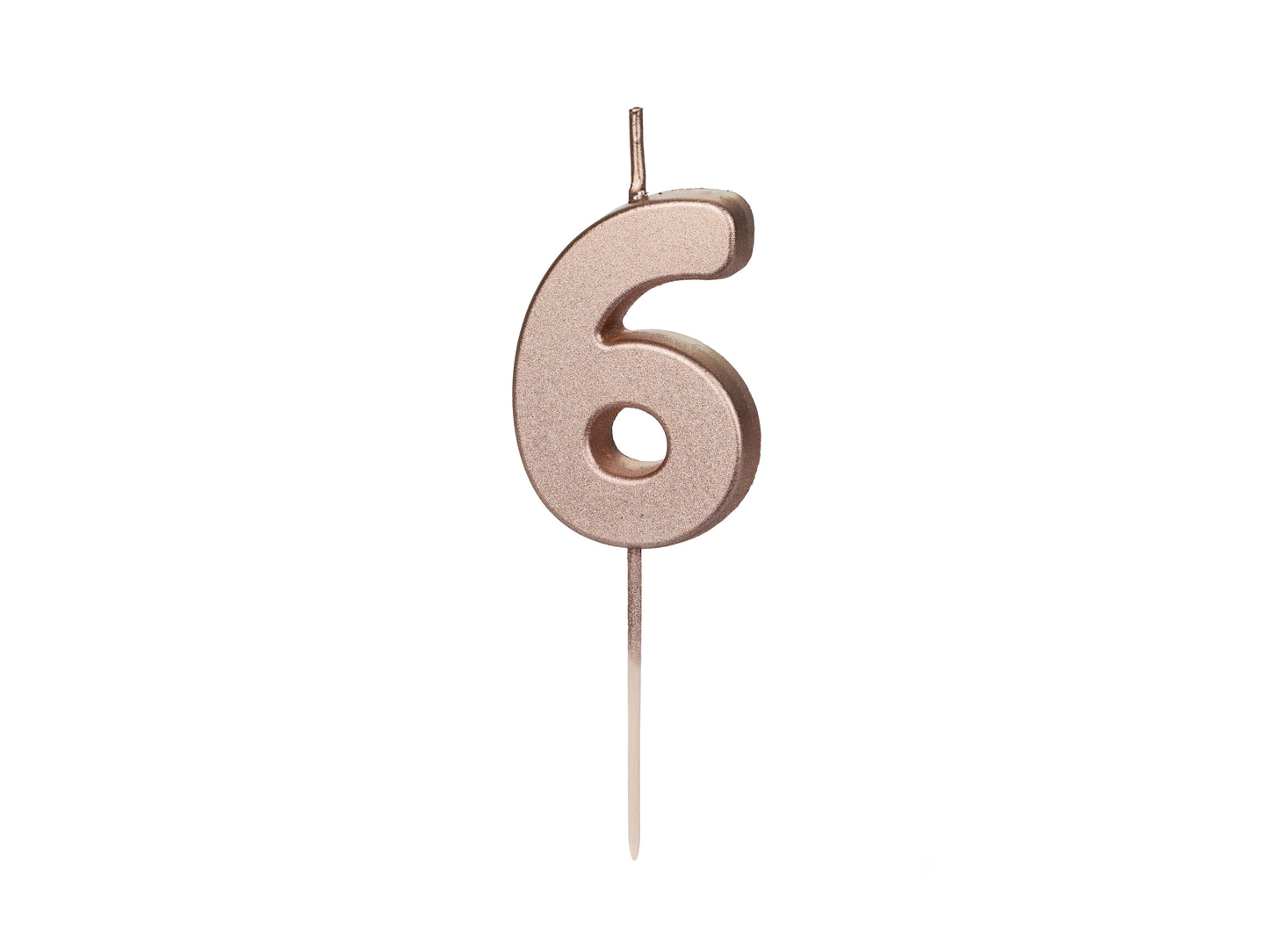 METALLIC ROSE GOLD NUMBER CANDLES