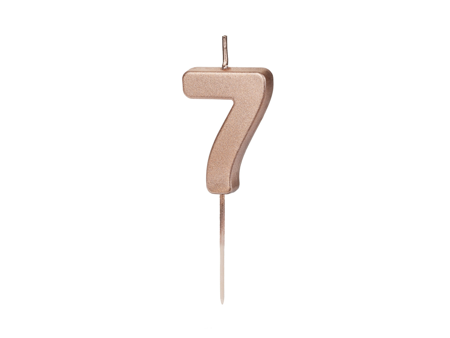 METALLIC ROSE GOLD NUMBER CANDLES