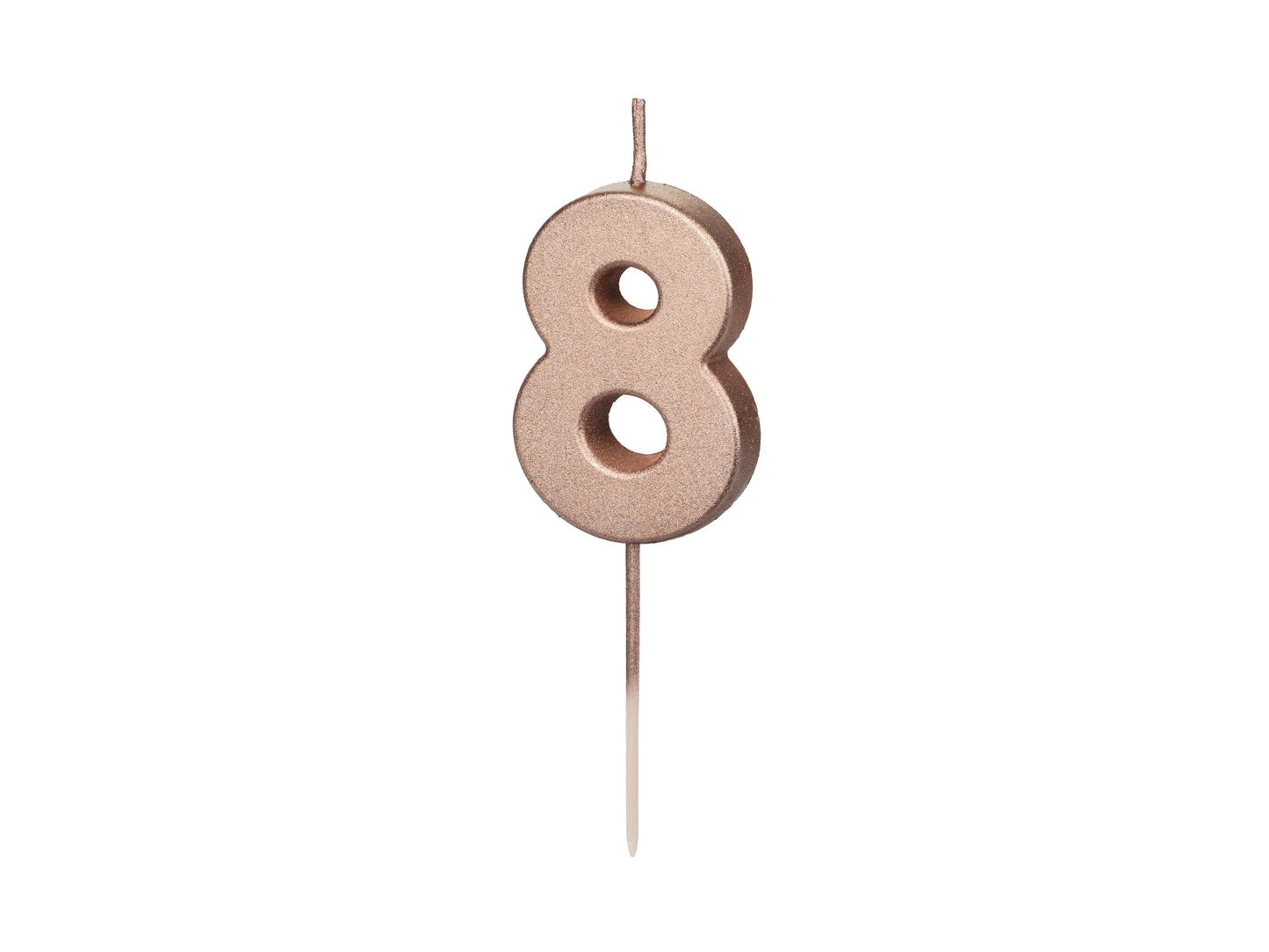METALLIC ROSE GOLD NUMBER CANDLES