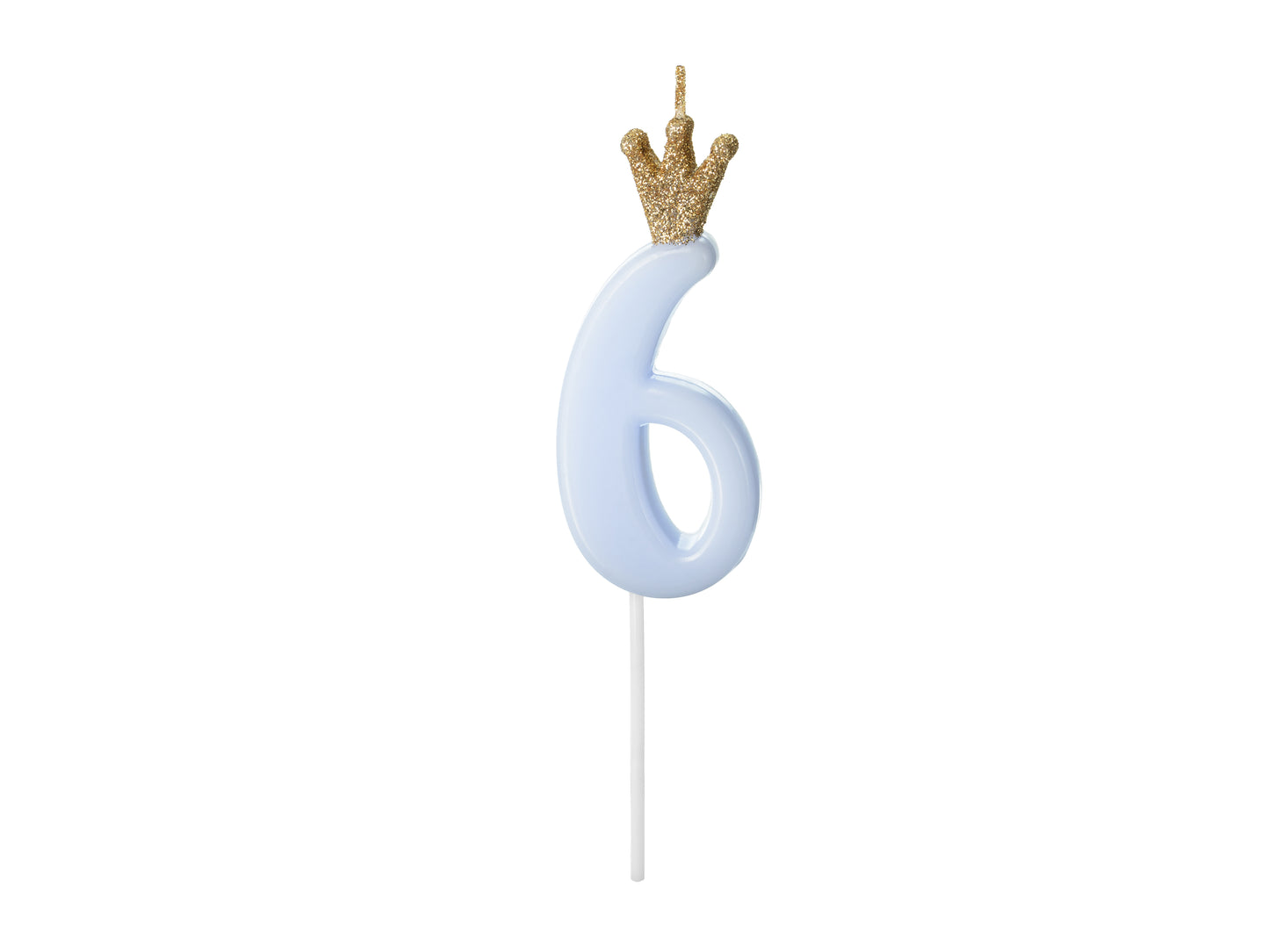 NUMBER CANDLE WITH CROWN