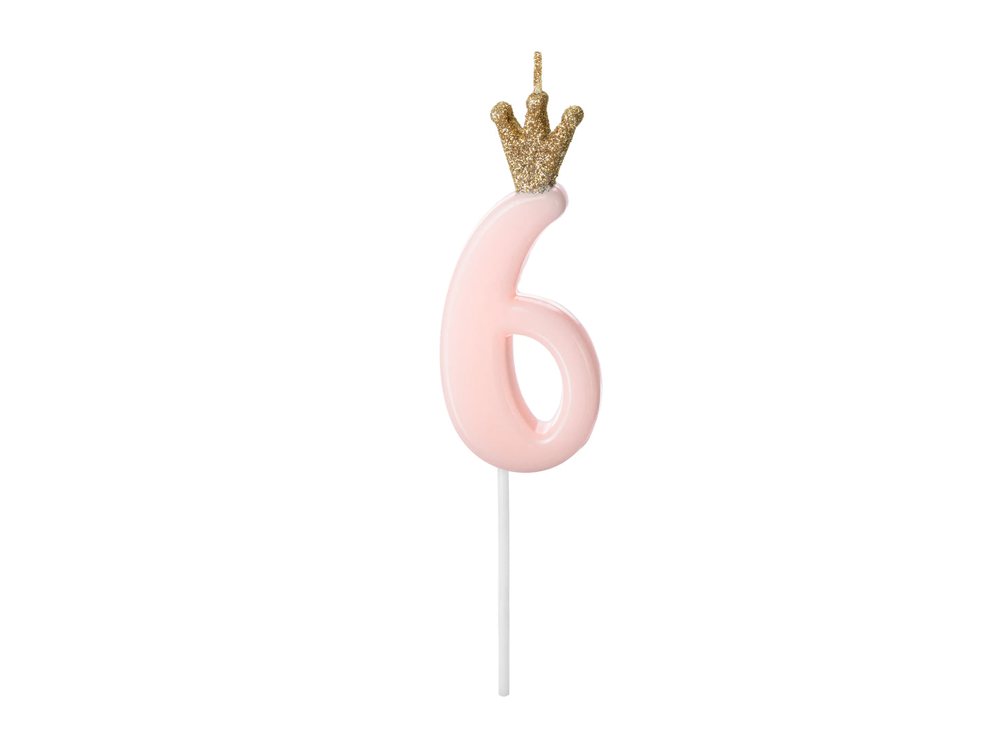NUMBER CANDLE WITH CROWN