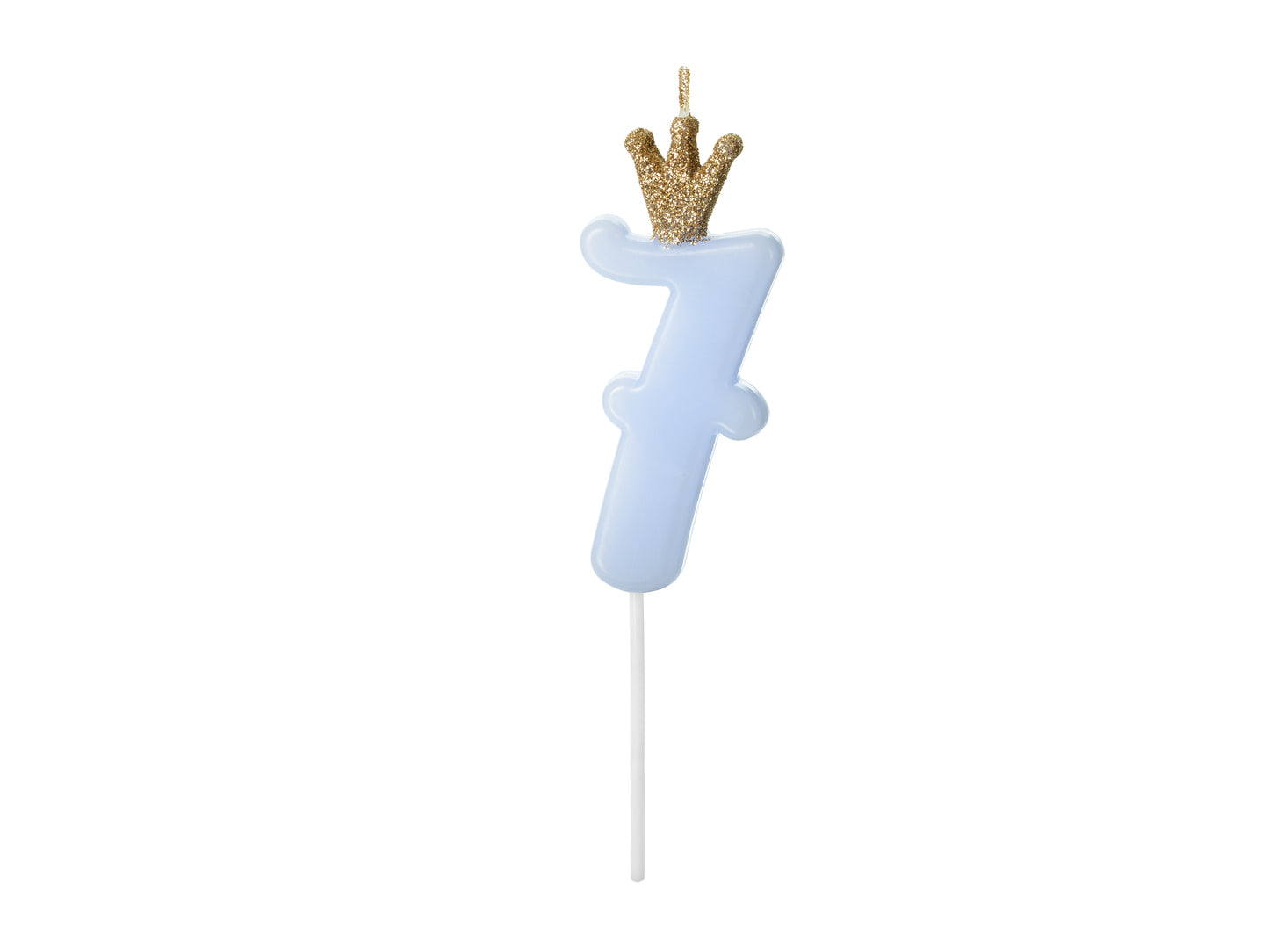 NUMBER CANDLE WITH CROWN