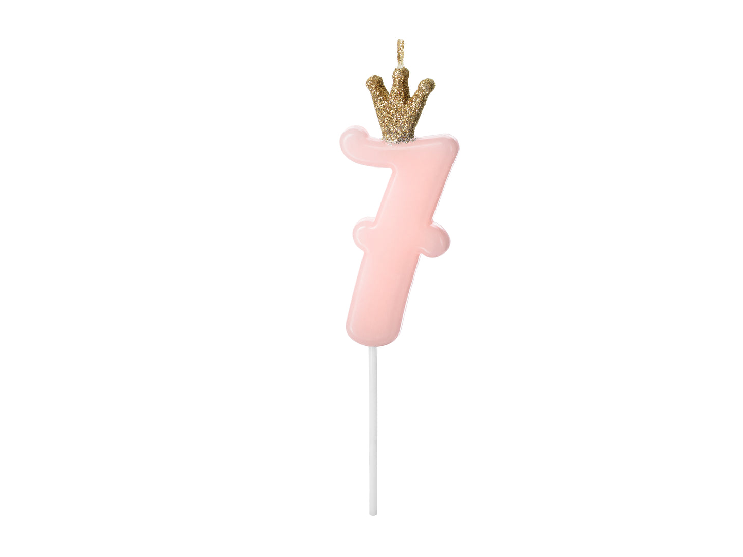 NUMBER CANDLE WITH CROWN