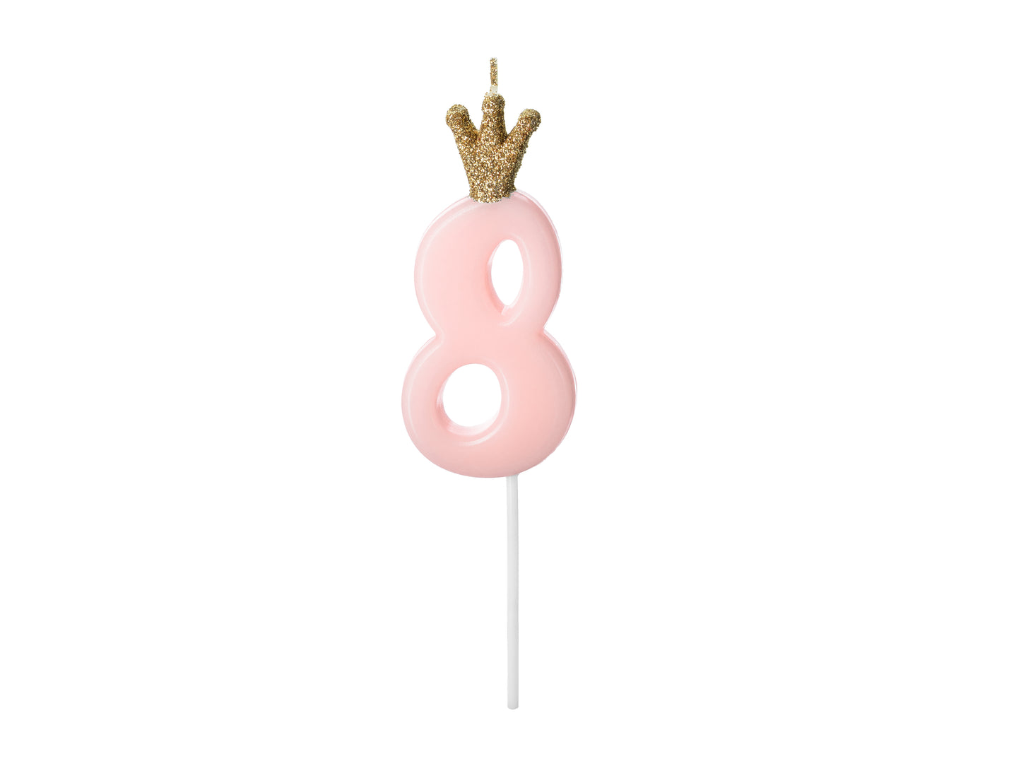 NUMBER CANDLE WITH CROWN