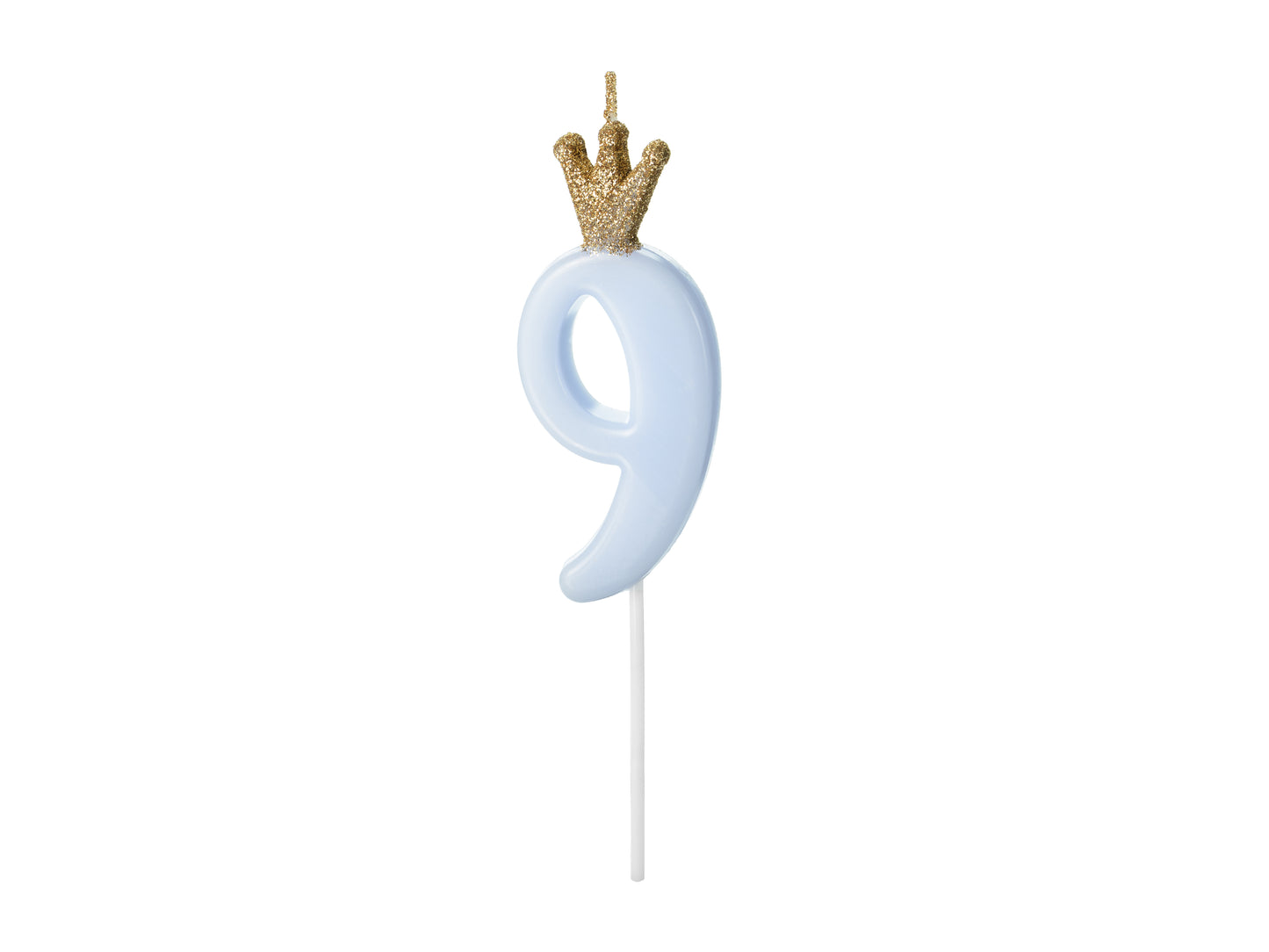 NUMBER CANDLE WITH CROWN