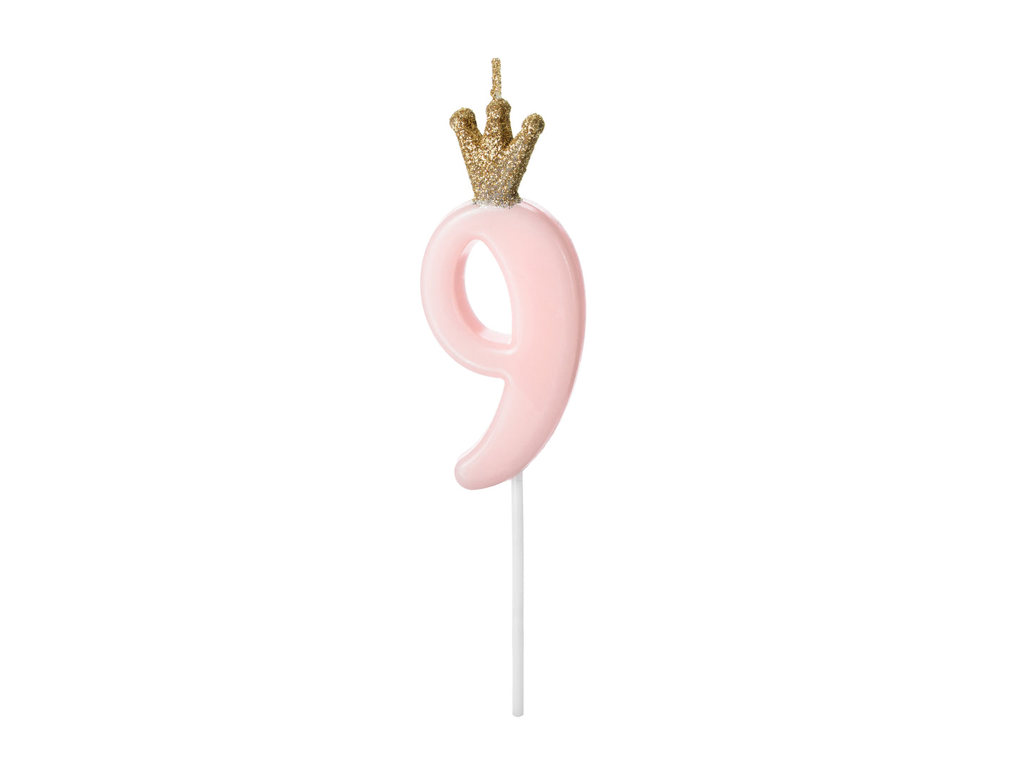 NUMBER CANDLE WITH CROWN