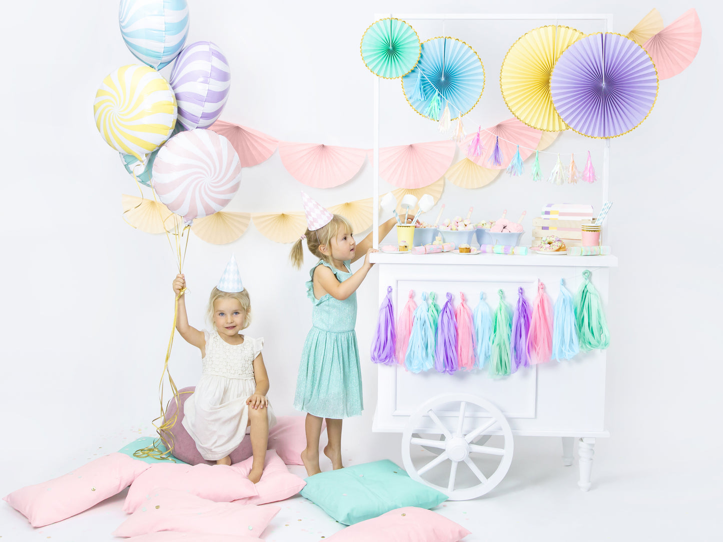 PINK, PURPLE, MINT & BLUE TASSEL GARLAND
