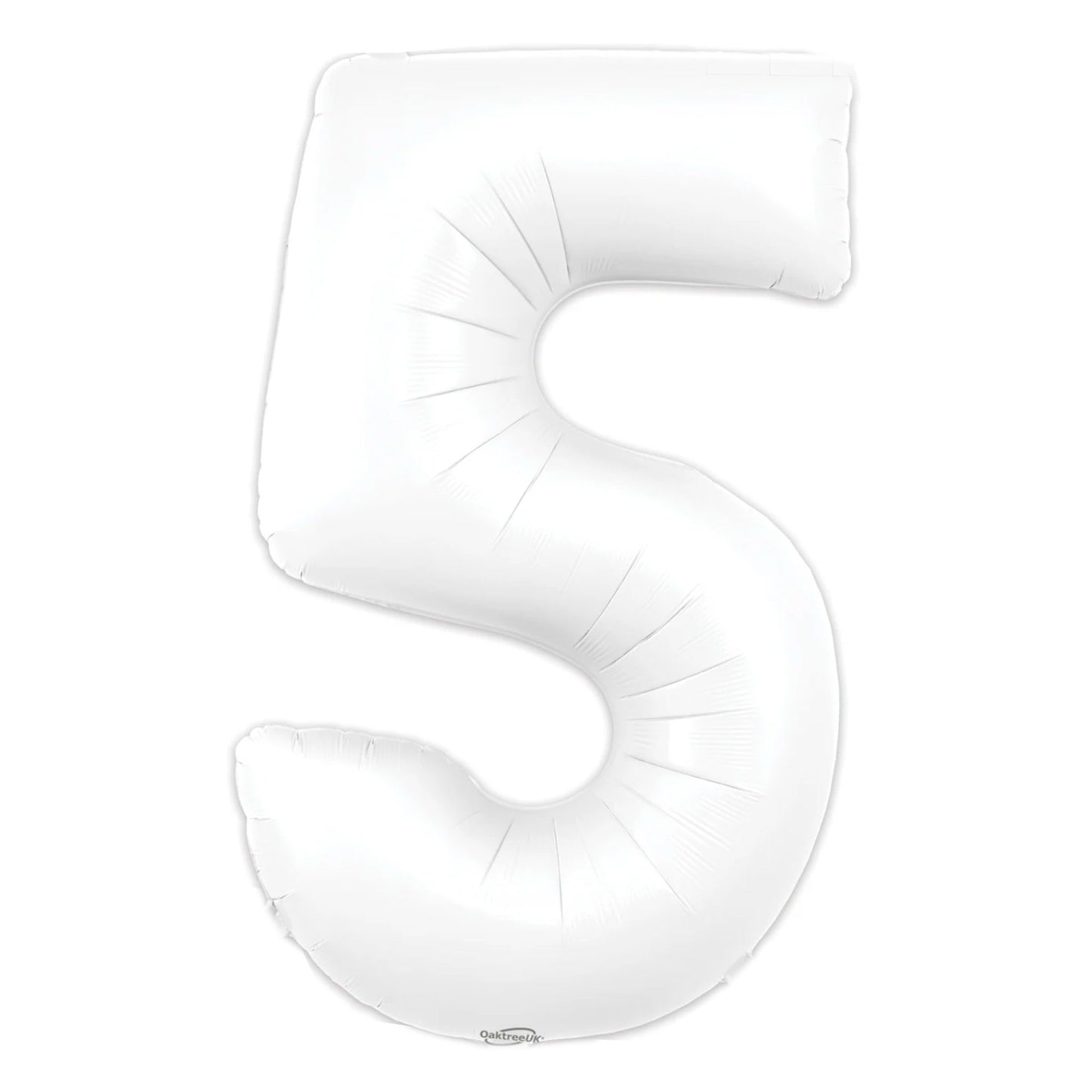 MATTE WHITE NUMBER BALLOONS