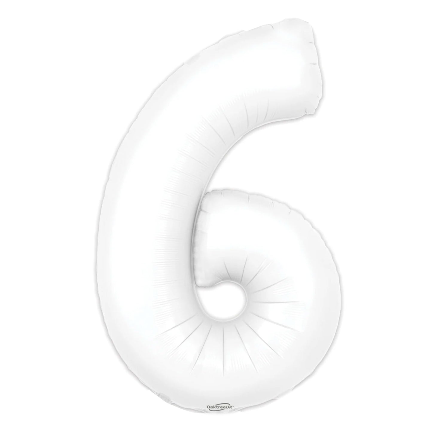 MATTE WHITE NUMBER BALLOONS