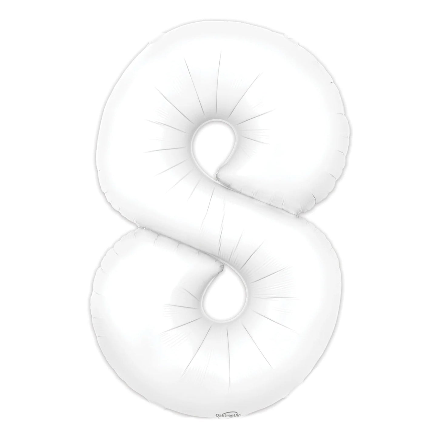 MATTE WHITE NUMBER BALLOONS