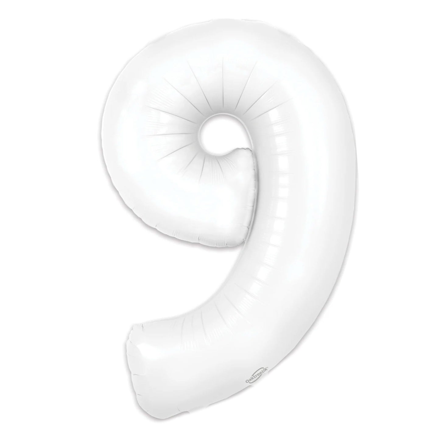 MATTE WHITE NUMBER BALLOONS