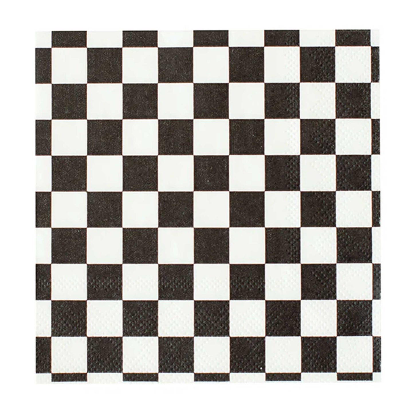 BLACK CHECKER NAPKIN