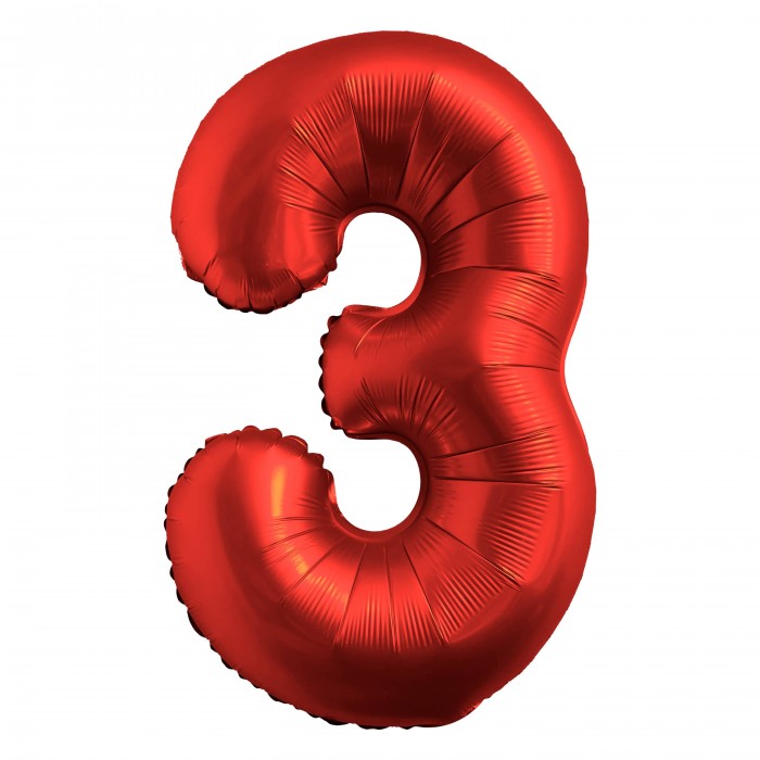 RED NUMBER BALLOONS