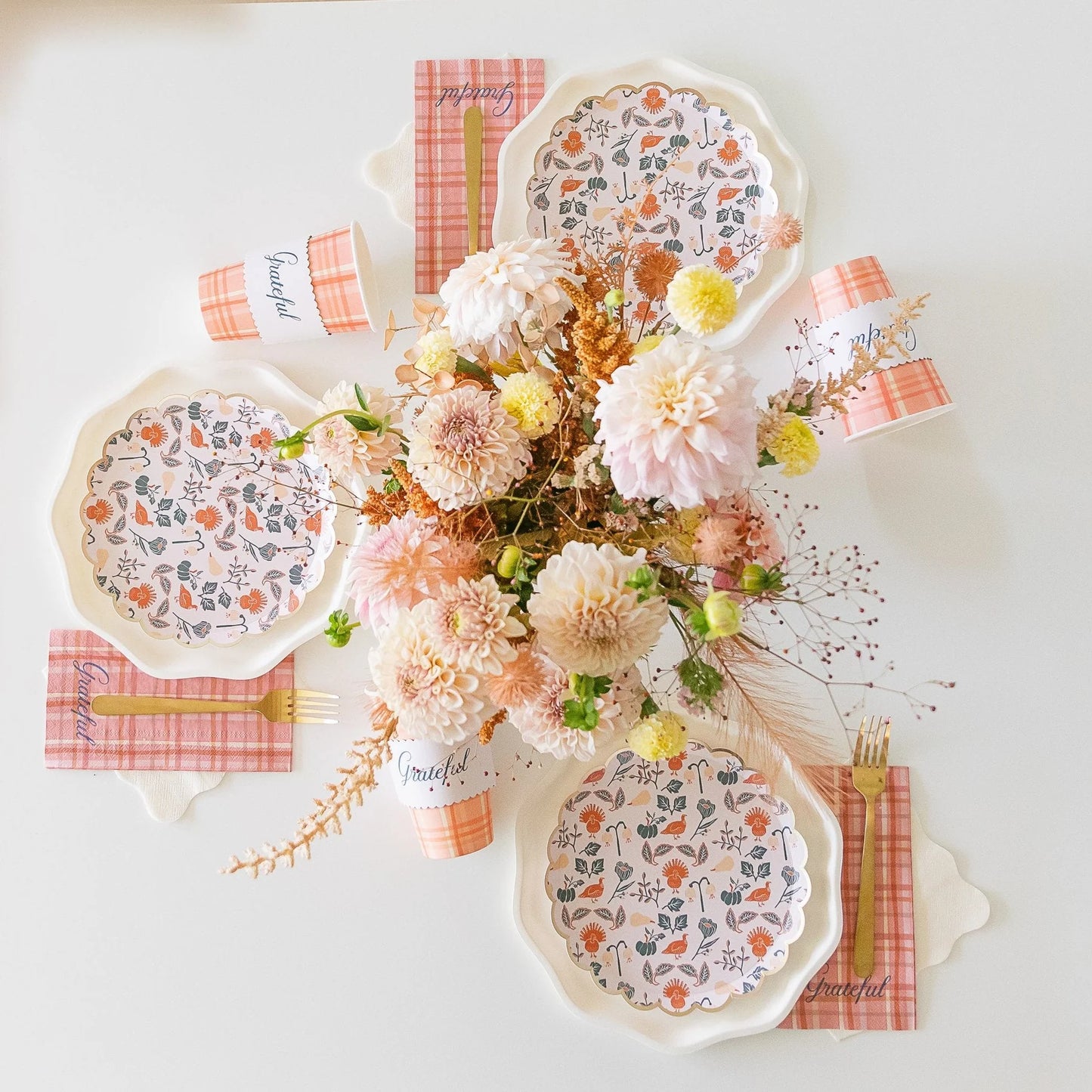 CREAM COMPOSTABLE PLATES