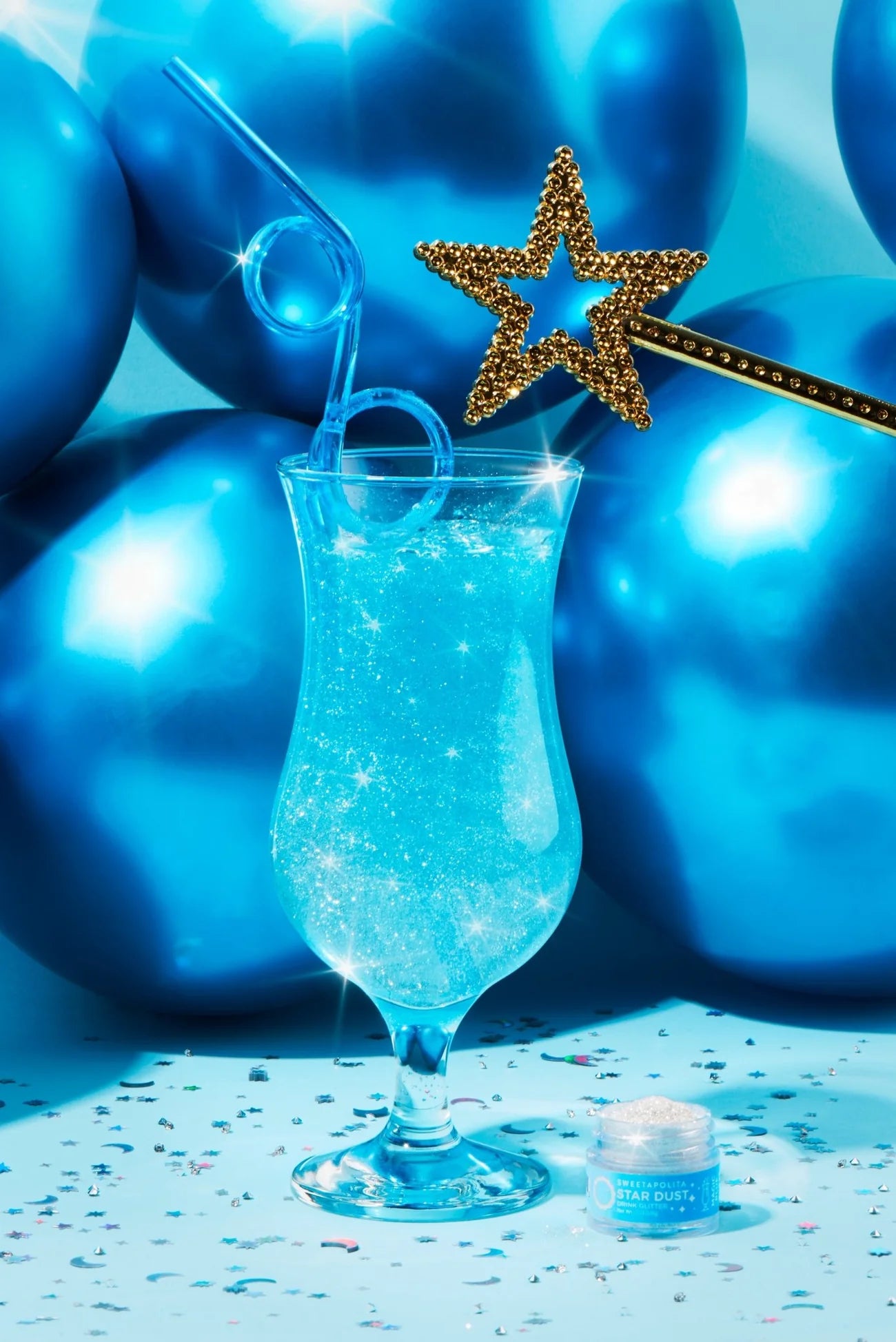 MAGIC BLUE COLOUR CHANGING EDIBLE GLITTER