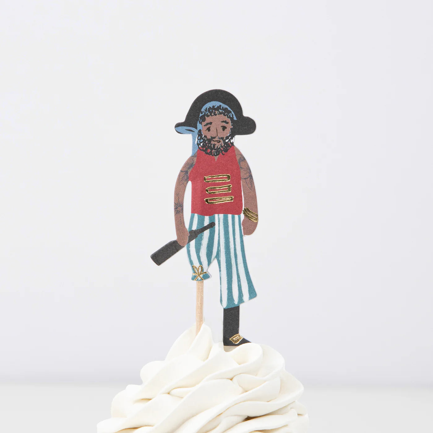 PIRATE CUPCAKE TOPPER SET