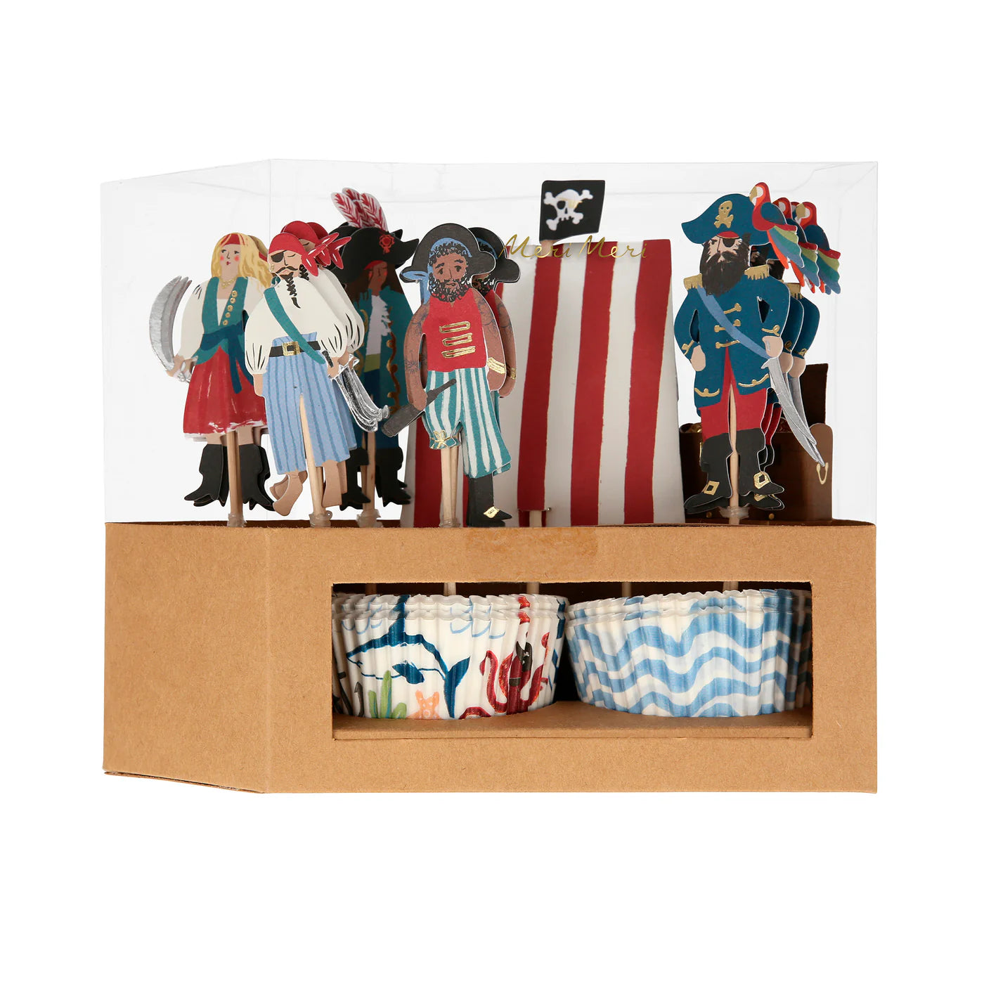 PIRATE CUPCAKE TOPPER SET