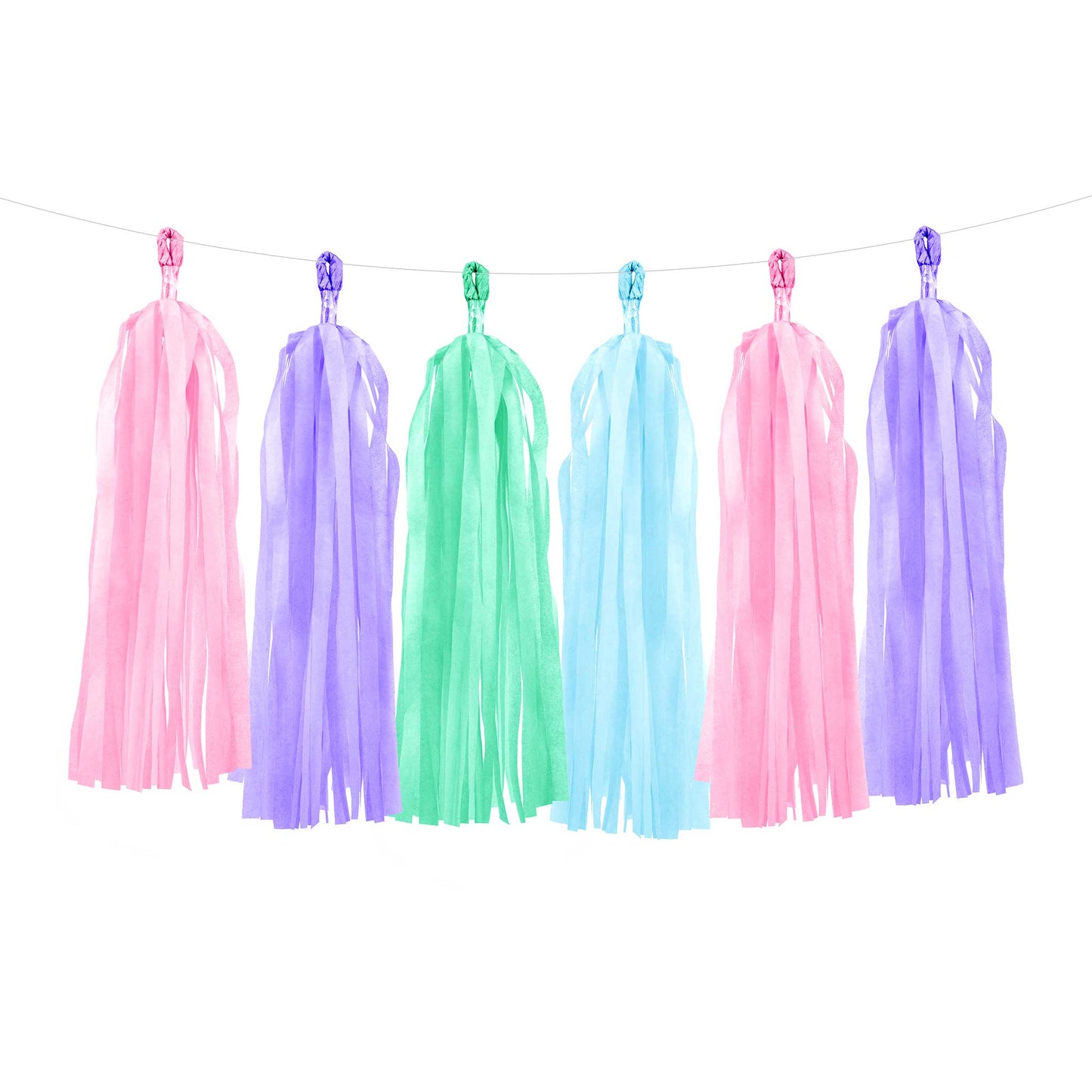 PINK, PURPLE, MINT & BLUE TASSEL GARLAND