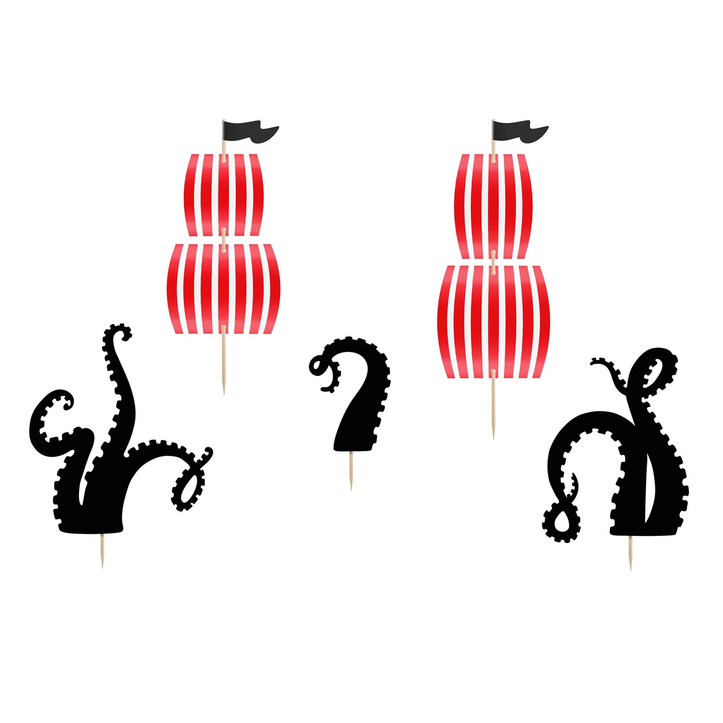 PIRATE-THEMED CAKE TOPPERS