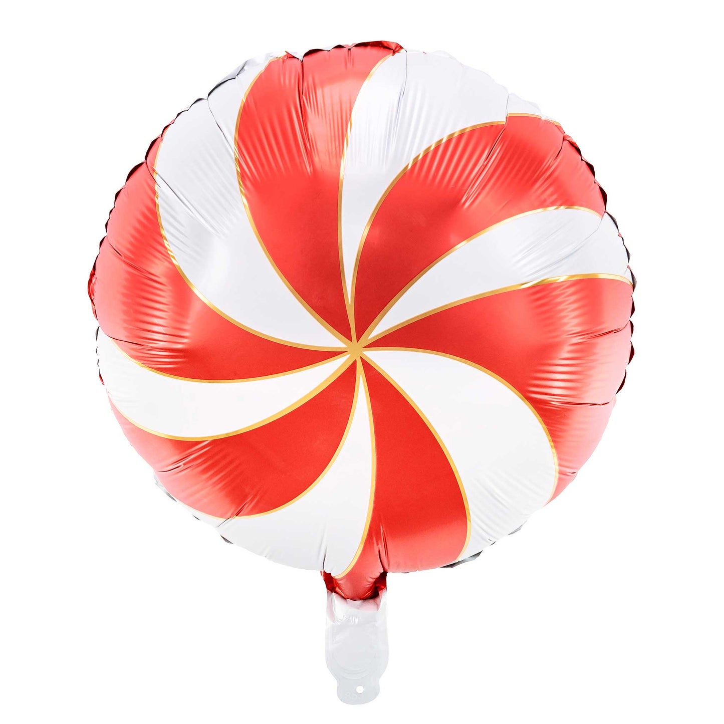RED CANDY SWIRL FOIL BALLOON