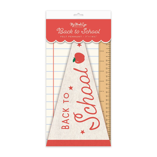 BACK TO SCHOOL FELT PENNANT