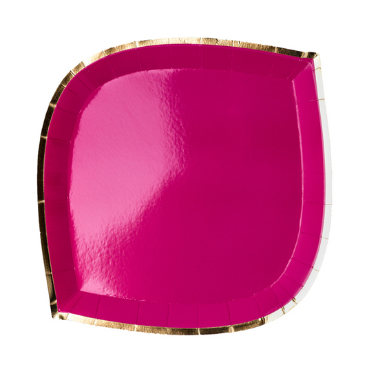 HOT PINK POSH PLATES