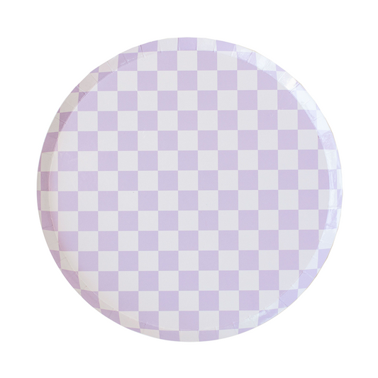 PURPLE CHECKER PLATES