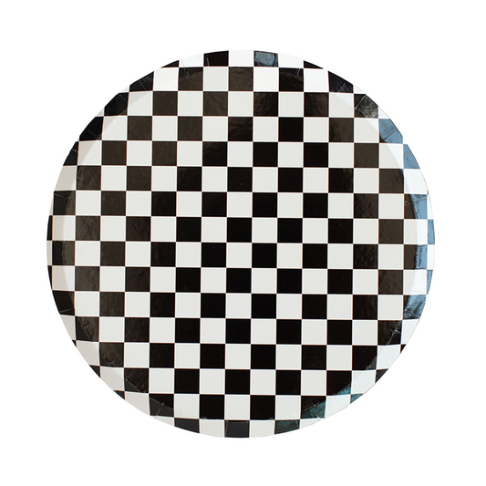 BLACK CHECKER PLATES