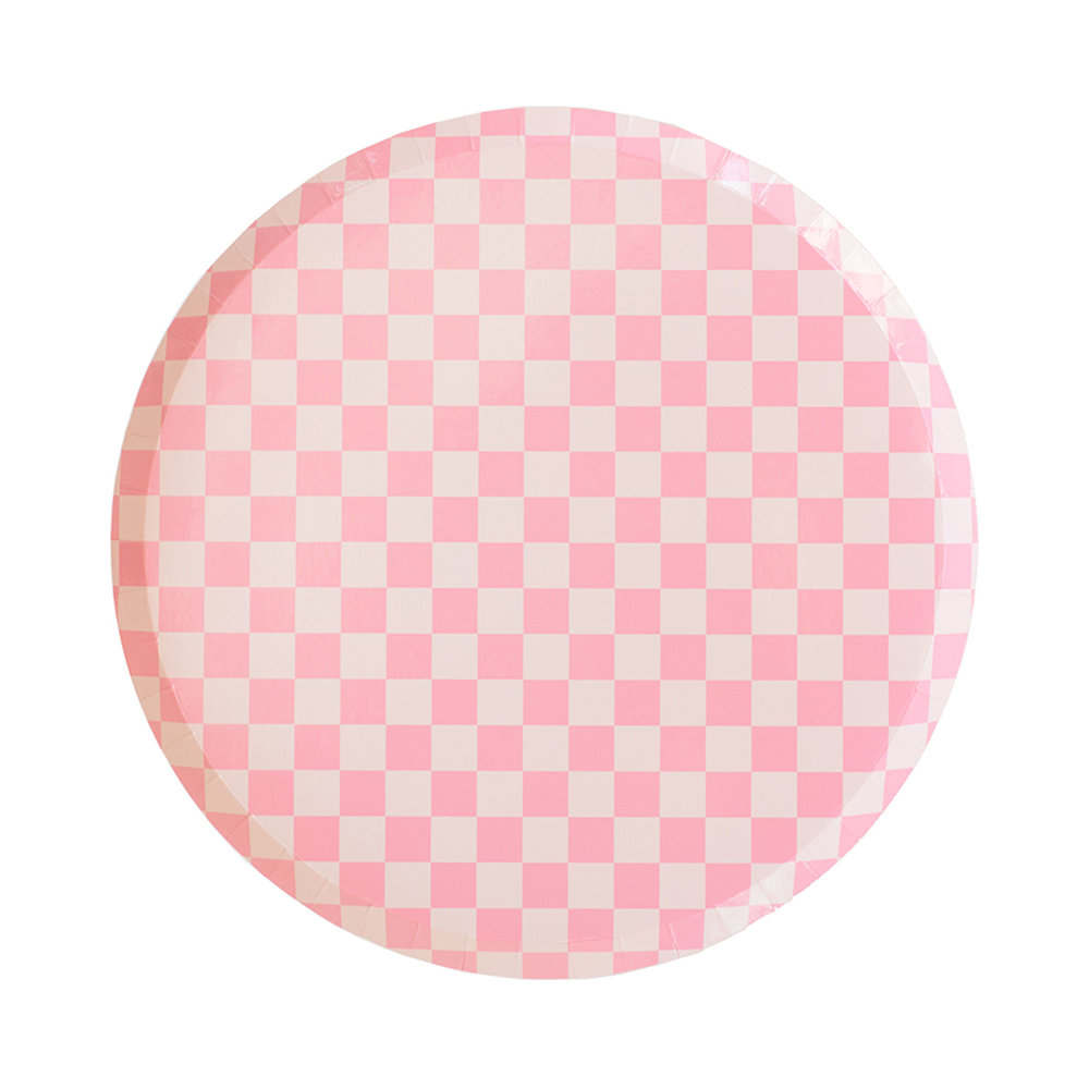 PINK CHECKER PLATES